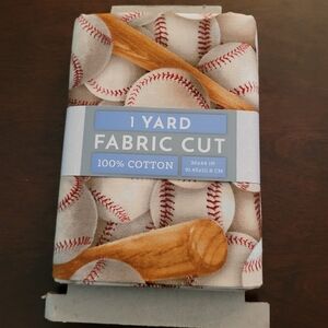 David Textiles 44" x 36" 1 yd Baseball Fabric